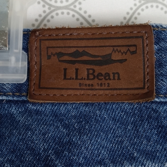 Vintage LL.BEAN Classic Fit plaid flannel lined Men's 38/34 outdoors blue jeans - Picture 6 of 11